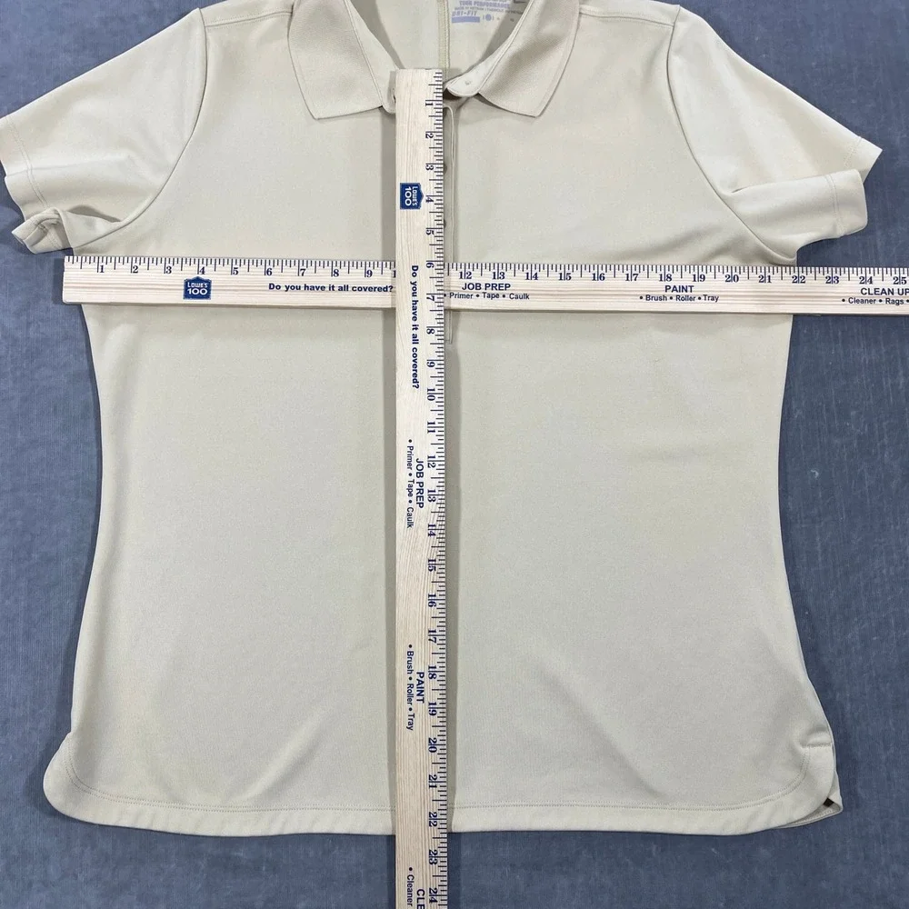 Nike Golf‎ Tour Performance Dri-FIT Women's XL Beige Golf Polo Shirt